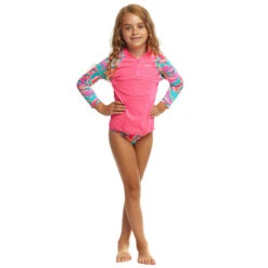 Funkita - Snuggle Pie - Toddler Girls Zippy Rash Vest 9 Funkita - Snuggle Pie - Toddler Girls Zippy Rash Vest -Swimming Clothing funkita snuggle pie toddler girls zippy rash vest 4