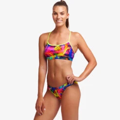 Funkita - Solar Flares - Ladies Swim Crop Top -Swimming Clothing funkita solar flares ladies swim crop top 5
