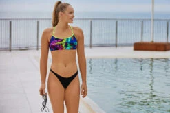 Funkita - Solar Flares - Ladies Swim Crop Top -Swimming Clothing funkita solar flares ladies swim crop top 9