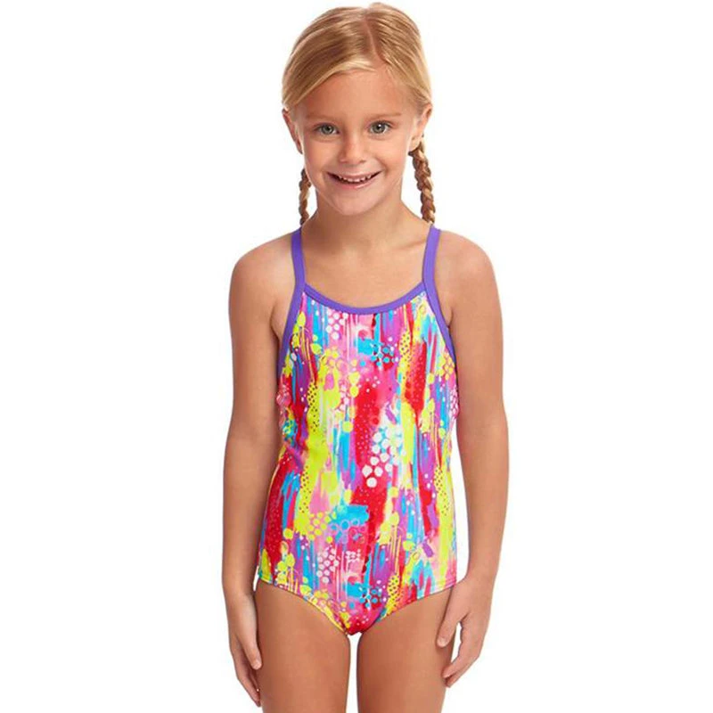 Funkita - Splat Stat - Toddler Girls Printed One Piece 3 Funkita - Splat Stat - Toddler Girls Printed One Piece