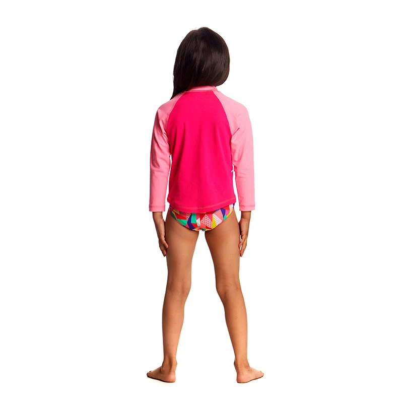 Funkita - Stare Bare - Toddler Girls Zippy Rash Vest 5 Funkita - Stare Bare - Toddler Girls Zippy Rash Vest - Image 3