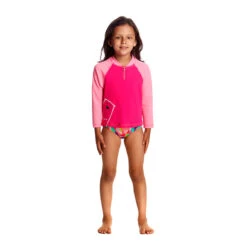 Funkita - Stare Bare - Toddler Girls Zippy Rash Vest 11 Funkita - Stare Bare - Toddler Girls Zippy Rash Vest -Swimming Clothing funkita stare bare zippy rash vest toddler girls 4