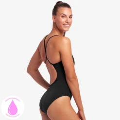 Funkita - Still Black - Ladies Swim Secure One Piece -Swimming Clothing funkita still black ladies swim secure one piece 2