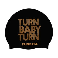 Funkita - Turn Baby Turn Gold - Silicone Swimming Hat