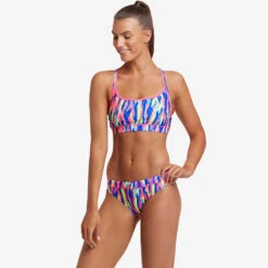 Funkita - Wing Tips - Ladies Eco Sports Top -Swimming Clothing funkita wing tips ladies eco sports top 5