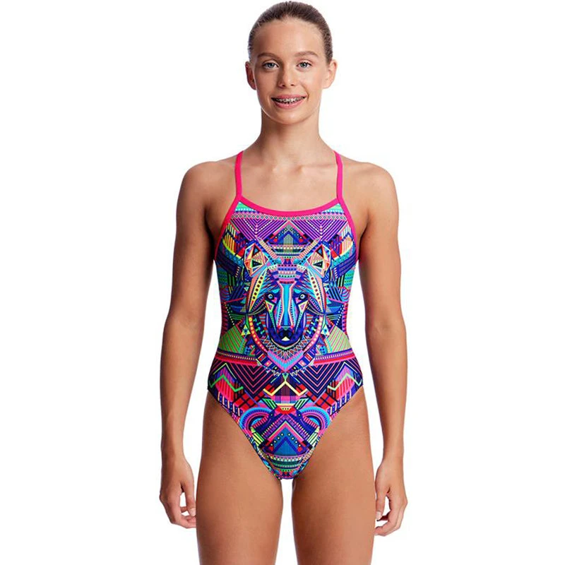 Funkita - Wolf Pack - Girls Single Strap One Piece 3 Funkita - Wolf Pack - Girls Single Strap One Piece