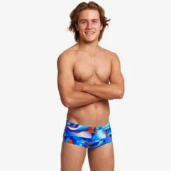 Funky Trunks - Battle Blue - Boys Sidewinder Trunks -Swimming Clothing funky trunks battle blue boys sidewinder trunks 4
