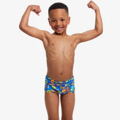 Funky Trunks - Big Cat Bash - Toddler Boys Printed Trunks -Swimming Clothing funky trunks big cat bash toddler boys printed trunks 5