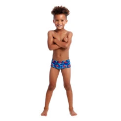 Funky Trunks - Blob Mob - Toddler Boys Printed Trunks -Swimming Clothing funky trunks blob mob toddler boys printed trunks 4