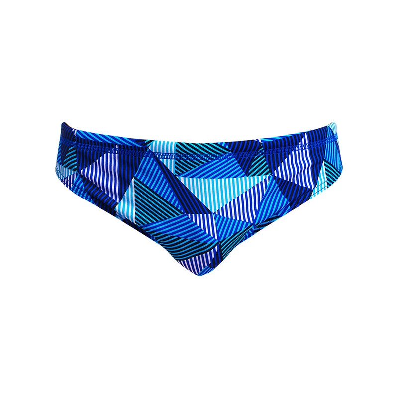 Funky Trunks - Blue Bars - Boys Classic Briefs 4 Funky Trunks - Blue Bars - Boys Classic Briefs - Image 2