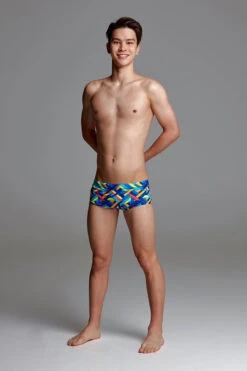 Funky Trunks - Boarded Up Boys Classic Trunks -Swimming Clothing funky trunks boarded up boys classic trunks 4