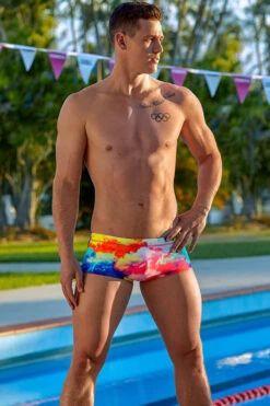 Funky Trunks - Cumulus Mens Plain Front Trunks -Swimming Clothing funky trunks cumulus mens plain front trunks 5