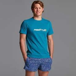 Funky Trunks - Golden Freestyler - Mens Crew Neck T-shirt -Swimming Clothing funky trunks golden freestyler mens crew neck t shirt 3