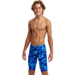 Funky Trunks - Leaf Laser - Boys Training Jammers -Swimming Clothing funky trunks leaf laser boys training jammers 4