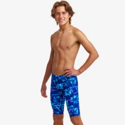 Funky Trunks - Leaf Laser - Boys Training Jammers -Swimming Clothing funky trunks leaf laser boys training jammers 5