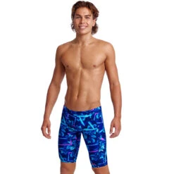 Funky Trunks - Leaf Laser - Mens Training Jammers -Swimming Clothing funky trunks leaf laser mens training jammers 4