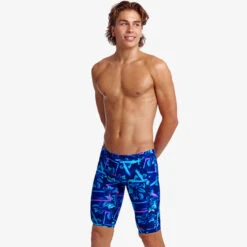 Funky Trunks - Leaf Laser - Mens Training Jammers -Swimming Clothing funky trunks leaf laser mens training jammers 5
