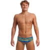 Funky Trunks - No Cheating - Mens Eco Classic Briefs -Swimming Clothing funky trunks no cheating mens eco classic briefs 1