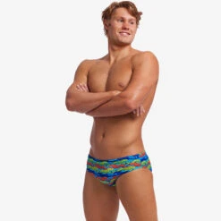 Funky Trunks - No Cheating - Mens Eco Classic Briefs -Swimming Clothing funky trunks no cheating mens eco classic briefs 4