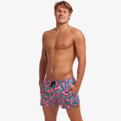 Funky Trunks - Paddling Pink - Mens Shorty Shorts Short -Swimming Clothing funky trunks paddling pink mens shorty shorts short 4