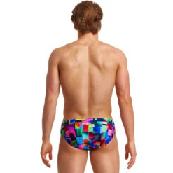 Funky Trunks - Patch Panels - Mens Classic Briefs -Swimming Clothing funky trunks patch panels mens classic briefs 3