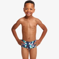 Funky Trunks - Pengoo Parade - Toddler Boys Printed Trunks -Swimming Clothing funky trunks pengoo parade toddler boys printed trunks 4