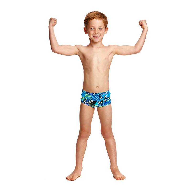 Funky Trunks - Rock Steady Toddler Boys Printed Trunk 7 Funky Trunks - Rock Steady Toddler Boys Printed Trunk - Image 5