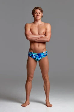 Funky Trunks - Sea Spray Mens Classic Briefs -Swimming Clothing funky trunks sea spray mens classic briefs 4