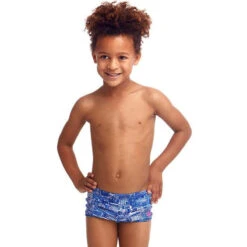 Funky Trunks - Sky City - Toddler Boy's Square Trunks