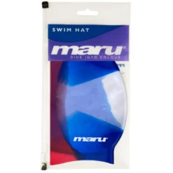 Maru - Multi Silicone Hat - Red/White/Blue -Swimming Clothing maru multi silicone hat red white blue 3