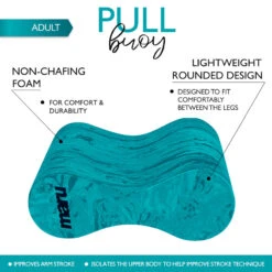 Maru - Swirl Pull Buoy - Dark Blue/Blue -Swimming Clothing maru swirl pull buoy dark blue blue 5