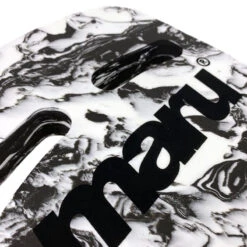 Maru - Swirl Two Grip Fitness Kickboard - Black/White -Swimming Clothing maru swirl two grip fitness kickboard black white 3