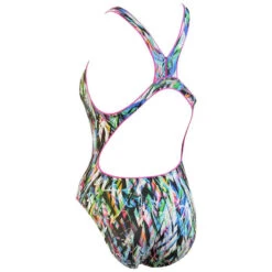 Maru - Ticker Tape Pacer Zone Back Ladies Swimsuit - Multi -Swimming Clothing maru ticker tape pacer girls zone back multi 4