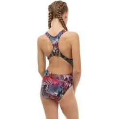 Maru - Zany Zebra Rave Back Girls Swimsuit -Swimming Clothing maru zany zebra girls rave back one piece swimsuit 2
