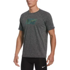 Nike - Collage Logo Short Sleeve Hydroguard (Black)