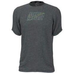 Nike - Collage Logo Short Sleeve Hydroguard (Black) -Swimming Clothing nike collage logo short sleeve hydroguard black 3