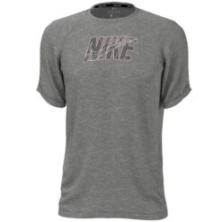 Nike - Collage Logo Short Sleeve Hydroguard (Particle Grey) -Swimming Clothing nike collage logo short sleeve hydroguard particle grey 3