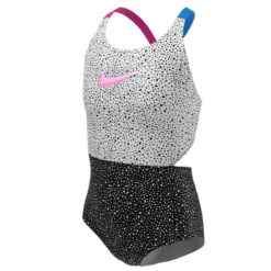 Nike - Girls' Water Dots Crossback Monokini (Black) 14 Nike - Girls' Water Dots Crossback Monokini (Black) -Swimming Clothing nike girls water dots crossback monokini black 6