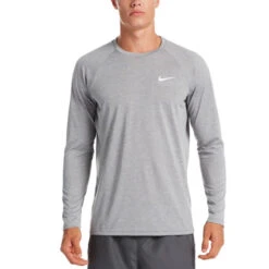 Nike - Heather Long Sleeve Hydroguard (Particle Grey)
