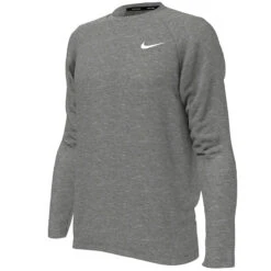 Nike - Heather Long Sleeve Hydroguard (Particle Grey) -Swimming Clothing nike heather long sleeve hydroguard particle grey 3