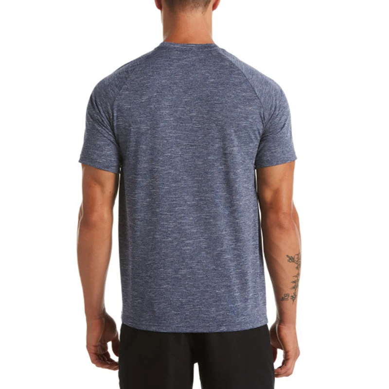 Nike - Heather Short Sleeve Hydroguard (Midnight Navy) 5 Nike - Heather Short Sleeve Hydroguard (Midnight Navy) - Image 3