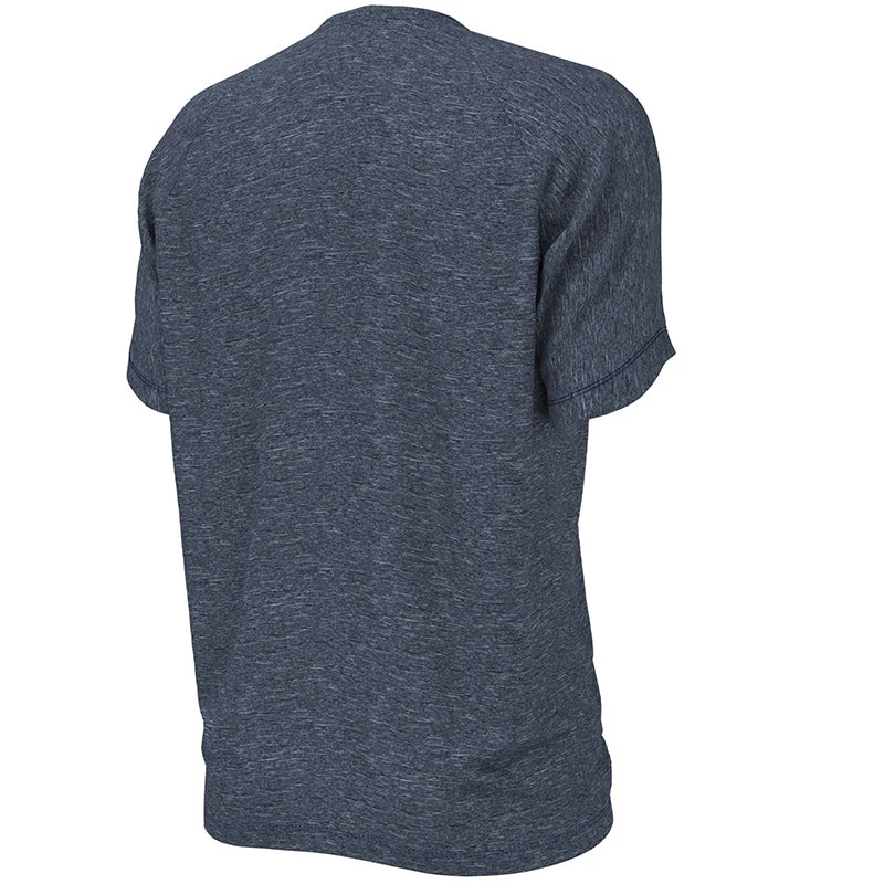 Nike - Heather Short Sleeve Hydroguard (Midnight Navy) 7 Nike - Heather Short Sleeve Hydroguard (Midnight Navy) - Image 5