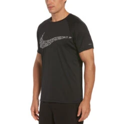 Nike - JDI Swoosh Short Sleeve Hydroguard (Black)