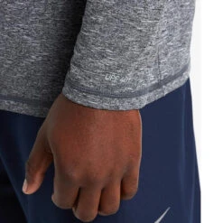 Nike - Long Sleeve Hydroguard T-Shirt (Black) -Swimming Clothing nike long sleeve hydroguard t shirt black 4