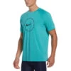 Nike - Ring Logo Short Sleeve Hydroguard (Washed Teal) -Swimming Clothing nike ring logo short sleeve hydroguard washed teal 1