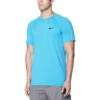 Nike - Short Sleeve Hydroguard T-Shirt (Blue Fury) -Swimming Clothing nike short sleeve hydroguard t shirt blue fury 1