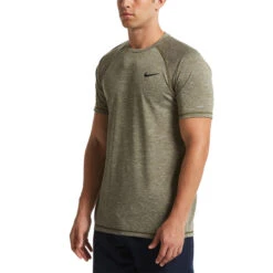 Nike - Short Sleeve Hydroguard T-Shirt (Medium Olive) -Swimming Clothing nike short sleeve hydroguard t shirt medium olive 3