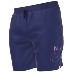 Nike - Split Logo Icon 7" Volley Short (Midnight Navy) -Swimming Clothing nike split logo icon 7 volley short midnight navy 5