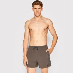 Nike - Swim Men's Contend 5" Volley Short (Ironstone) -Swimming Clothing nike swim mens contend 5 volley short ironstone 4