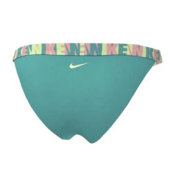 Nike - Women's Logo Tape Banded Bikini Bottom (Washed Teal) -Swimming Clothing nike womens logo tape banded bikini bottom washed teal 4